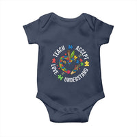 Special Education Teacher Autism Baby Onesie Teach Accept Understand Love