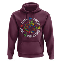 Special Education Teacher Autism Hoodie Teach Accept Understand Love