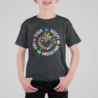 Special Education Teacher Autism T Shirt For Kid Teach Accept Understand Love
