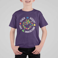 Special Education Teacher Autism T Shirt For Kid Teach Accept Understand Love