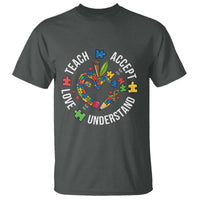 Special Education Teacher Autism T Shirt Teach Accept Understand Love