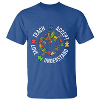 Special Education Teacher Autism T Shirt Teach Accept Understand Love