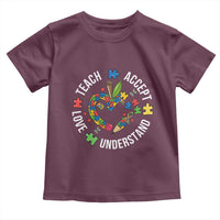 Special Education Teacher Autism Toddler T Shirt Teach Accept Understand Love