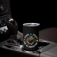 Special Education Teacher Autism Tumbler Cup Teach Accept Understand Love