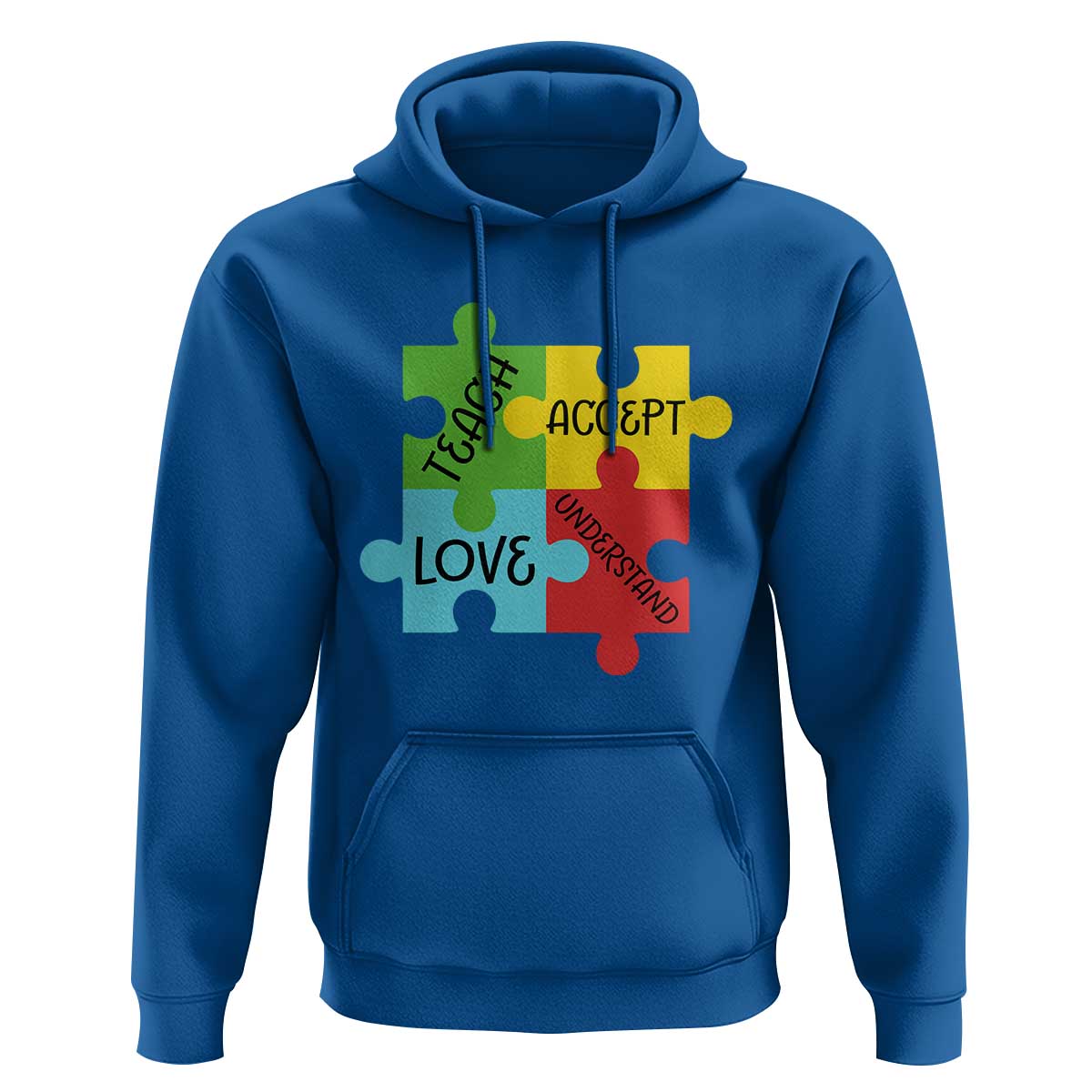 Special Ed Educator Autism Support Hoodie Teach Accept Understand Love