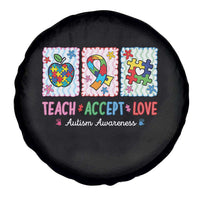 Autism Acceptance Support Spare Tire Cover Teach Accept Love