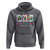 Autism Acceptance Support Hoodie Teach Accept Love