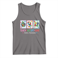 Autism Acceptance Support Tank Top Teach Accept Love