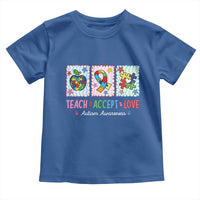Autism Acceptance Support Toddler T Shirt Teach Accept Love