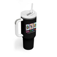 Autism Acceptance Support Tumbler With Handle Teach Accept Love