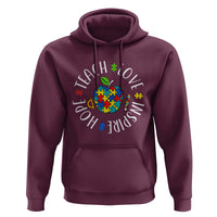 Autism Acceptance Teacher Hoodie Teach Love Hope Inspire