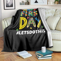 Autism Acceptance Back To School Educator Throw Blanket Happy First Day