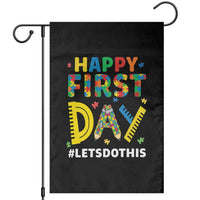 Autism Acceptance Back To School Educator Garden Flag Happy First Day