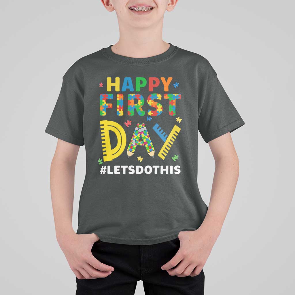 Autism Acceptance Back To School Educator T Shirt For Kid Happy First Day