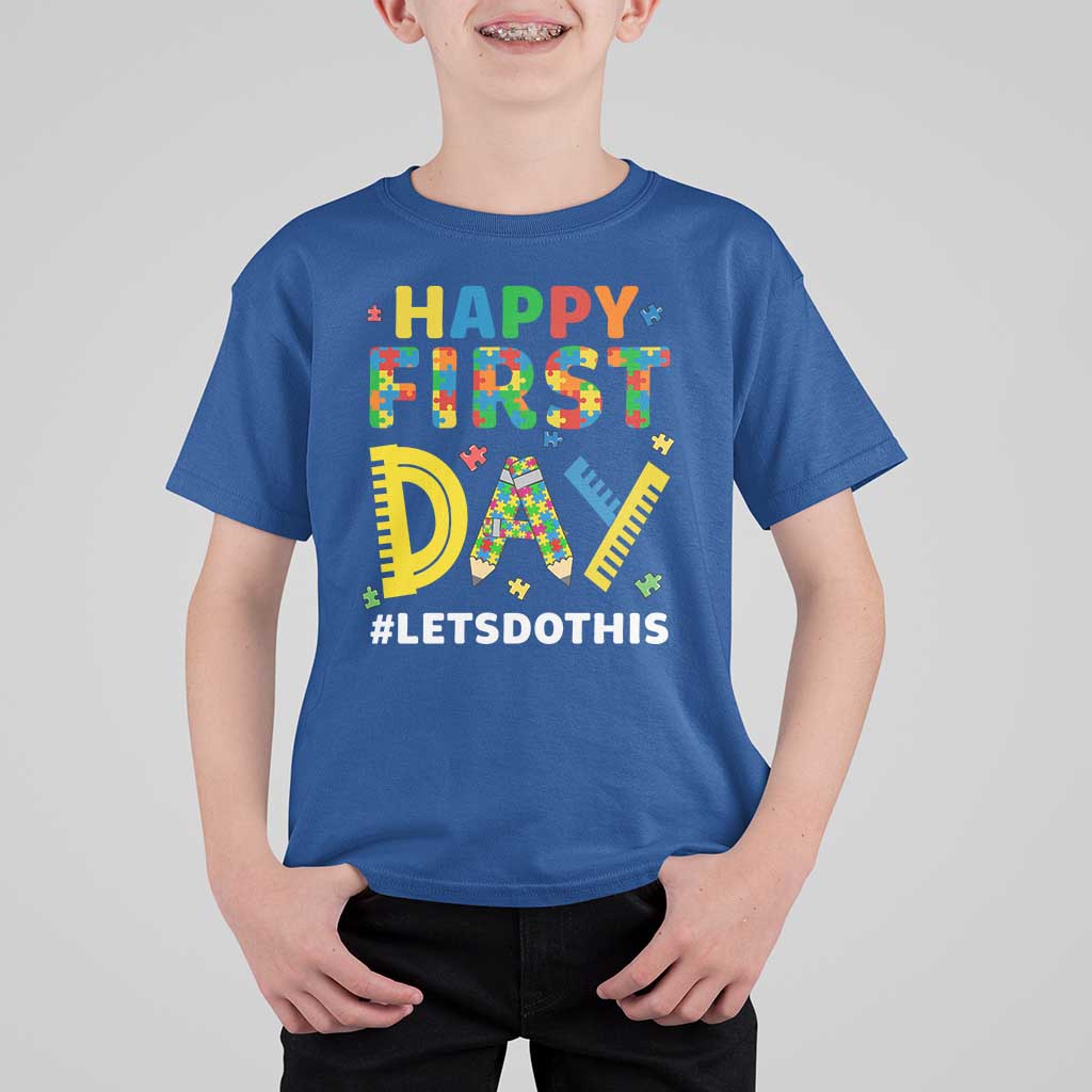 Autism Acceptance Back To School Educator T Shirt For Kid Happy First Day