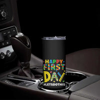 Autism Acceptance Back To School Educator Skinny Tumbler Happy First Day