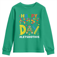 Autism Acceptance Back To School Educator Youth Sweatshirt Happy First Day