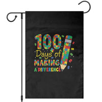 Proud Autism Teacher 100 Days Of School Garden Flag Making A Difference