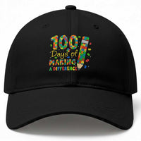 Proud Autism Teacher 100 Days Of School Baseball Cap Making A Difference