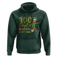 Proud Autism Teacher 100 Days Of School Hoodie Making A Difference