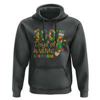 Proud Autism Teacher 100 Days Of School Hoodie Making A Difference