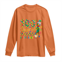 Proud Autism Teacher 100 Days Of School Long Sleeve Shirt Making A Difference