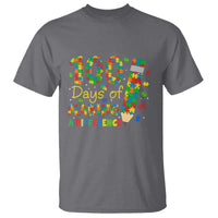 Proud Autism Teacher 100 Days Of School T Shirt Making A Difference