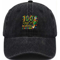 Proud Autism Teacher 100 Days Of School Washed Cotton Baseball Cap Making A Difference