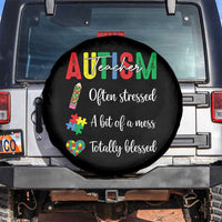 Autism Support Educator Spare Tire Cover Often Stressed A Bit Of A Mess Totally Blessed