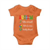 Autism Support Educator Baby Onesie Often Stressed A Bit Of A Mess Totally Blessed