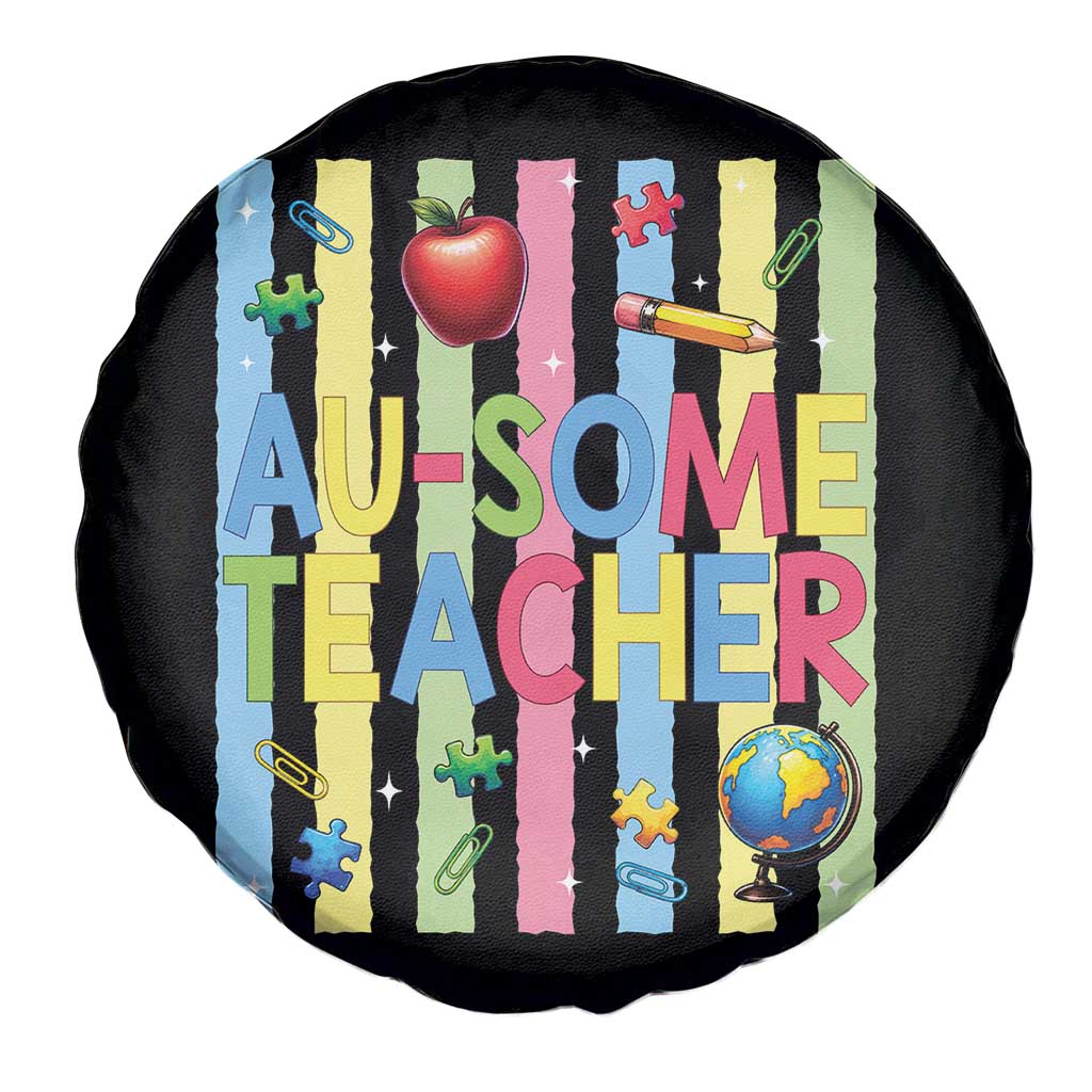 Special Ed Teacher Autism Acceptance Spare Tire Cover Au Some Teacher