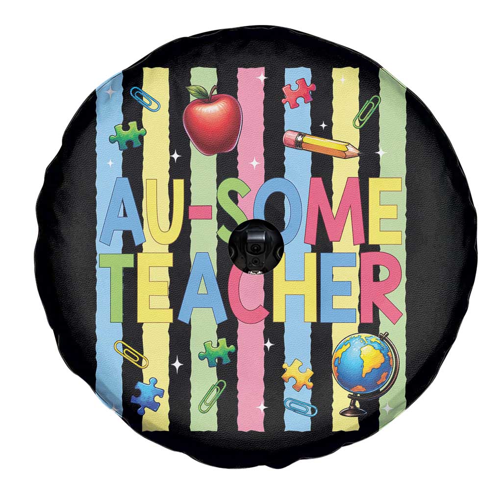 Special Ed Teacher Autism Acceptance Spare Tire Cover Au Some Teacher