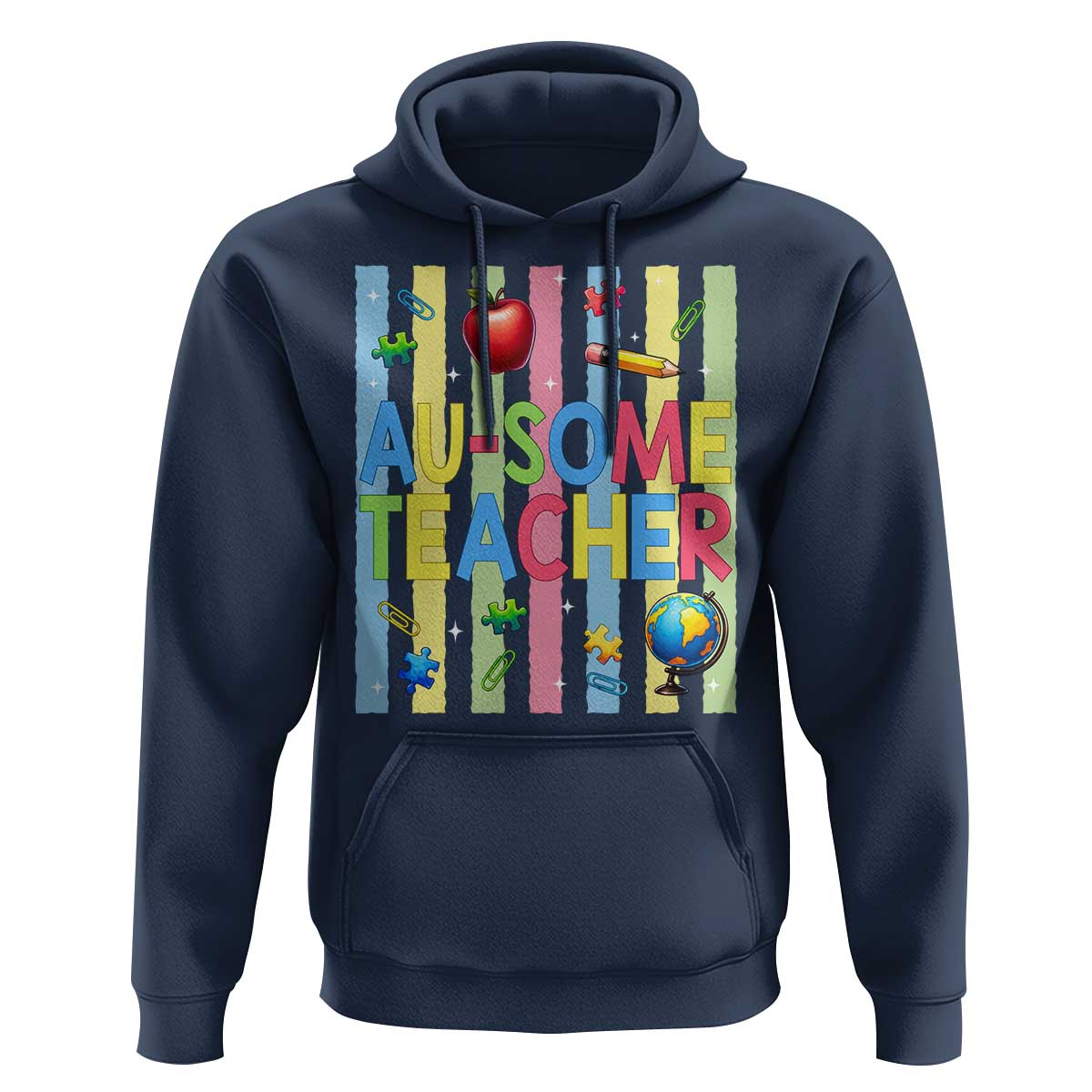 Special Ed Teacher Autism Acceptance Hoodie Au Some Teacher