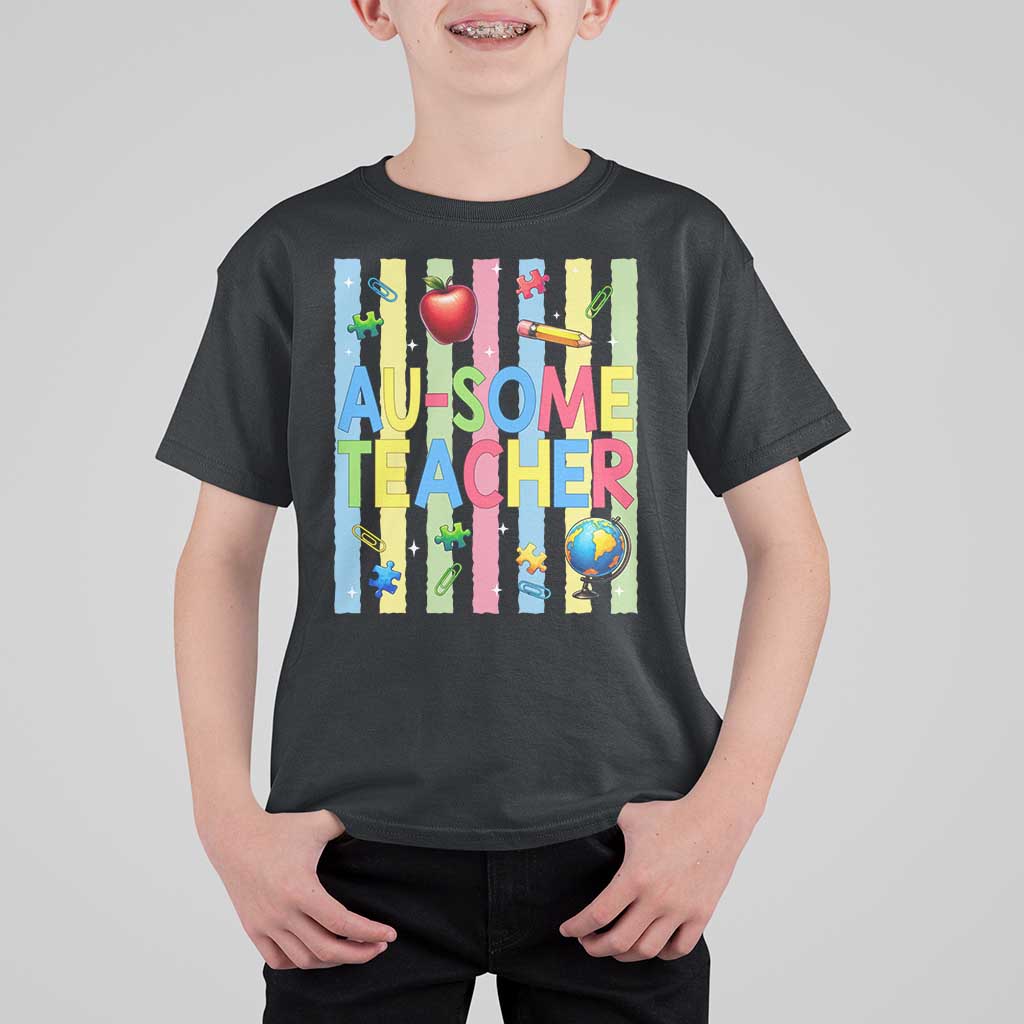 Special Ed Teacher Autism Acceptance T Shirt For Kid Au Some Teacher