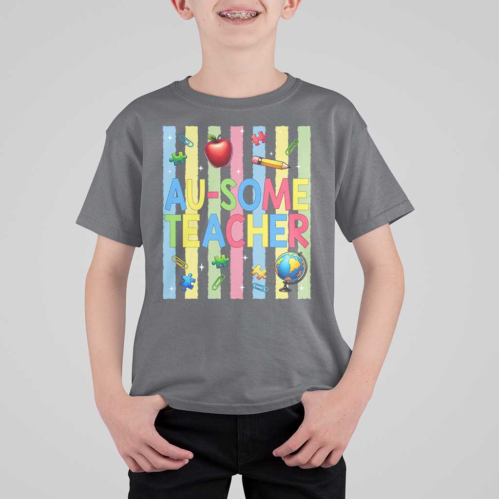 Special Ed Teacher Autism Acceptance T Shirt For Kid Au Some Teacher