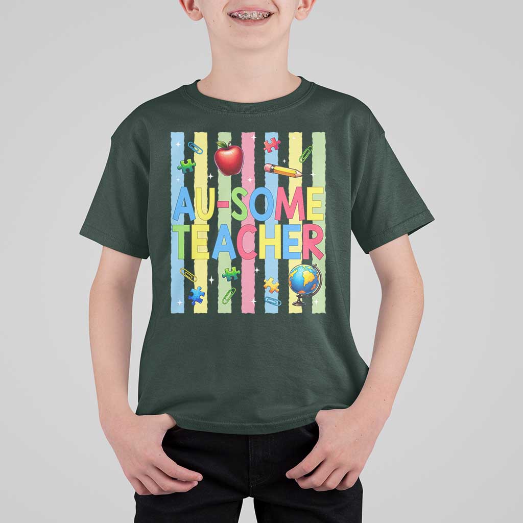 Special Ed Teacher Autism Acceptance T Shirt For Kid Au Some Teacher