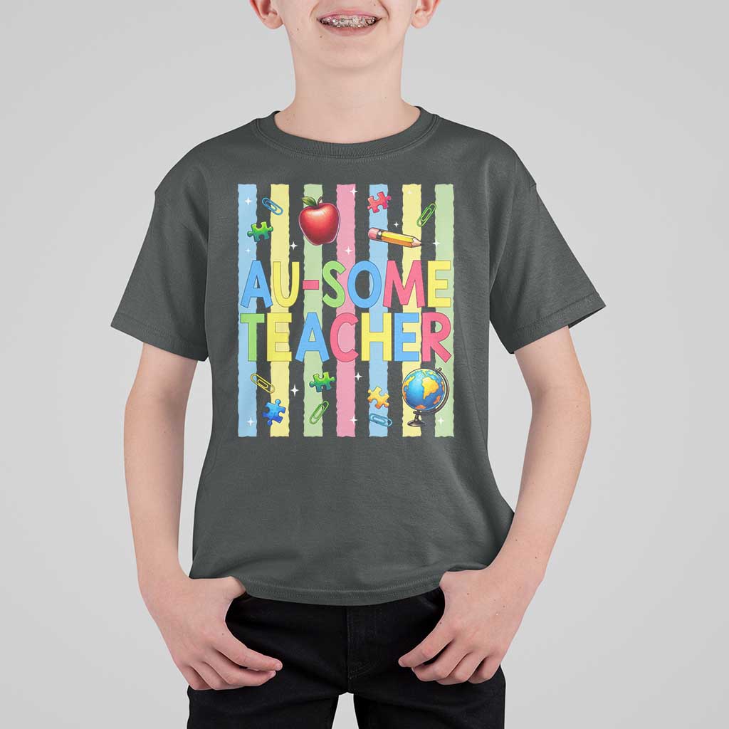 Special Ed Teacher Autism Acceptance T Shirt For Kid Au Some Teacher