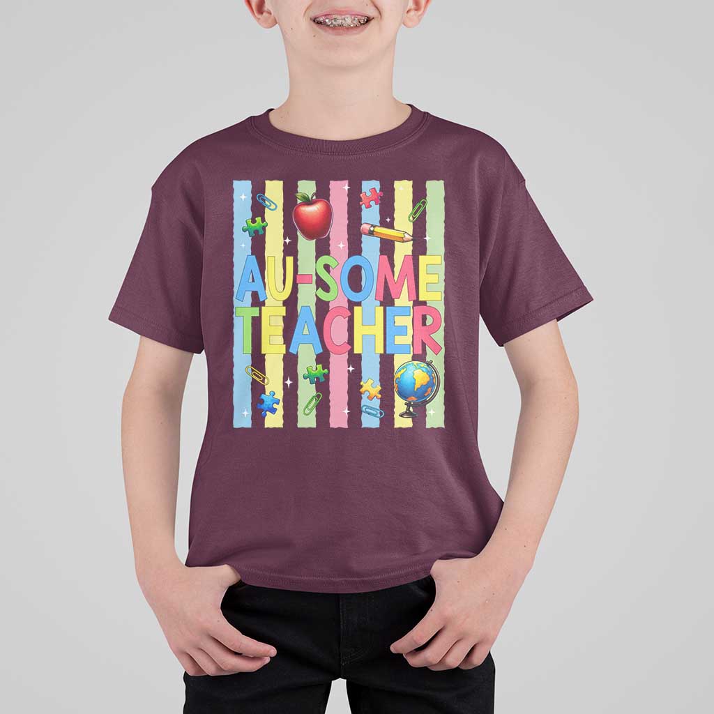 Special Ed Teacher Autism Acceptance T Shirt For Kid Au Some Teacher