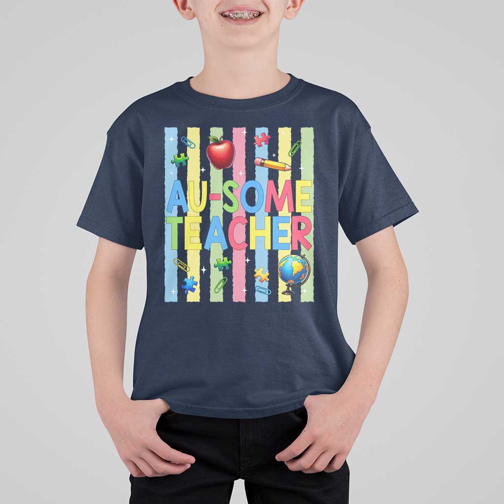 Special Ed Teacher Autism Acceptance T Shirt For Kid Au Some Teacher