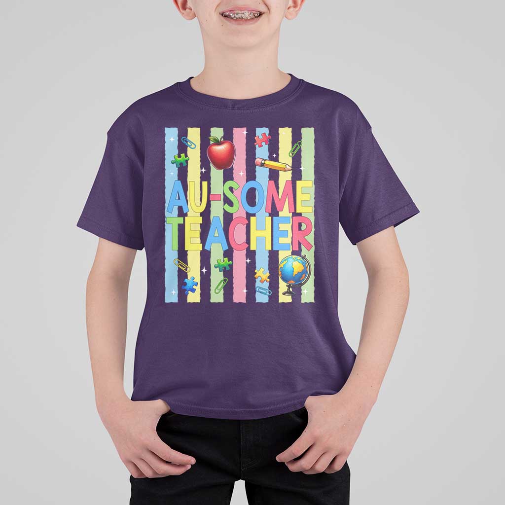 Special Ed Teacher Autism Acceptance T Shirt For Kid Au Some Teacher