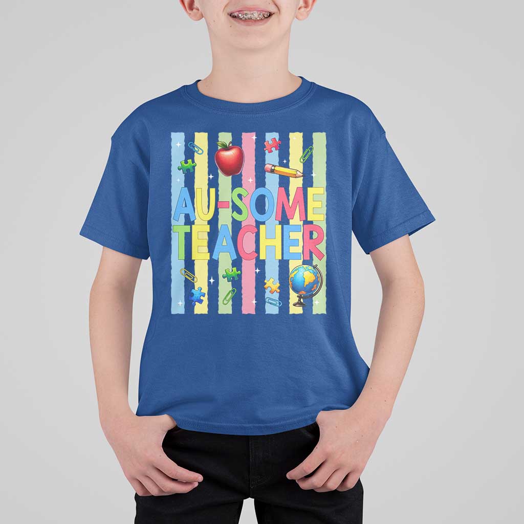 Special Ed Teacher Autism Acceptance T Shirt For Kid Au Some Teacher
