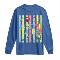 Special Ed Teacher Autism Acceptance Long Sleeve Shirt Au Some Teacher