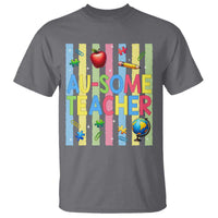 Special Ed Teacher Autism Acceptance T Shirt Au Some Teacher