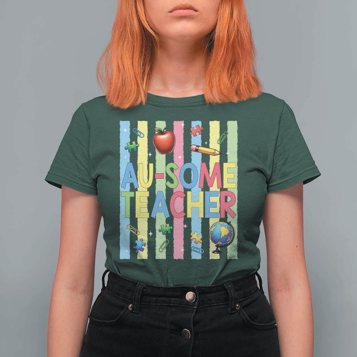 Special Ed Teacher Autism Acceptance T Shirt For Women Au Some Teacher