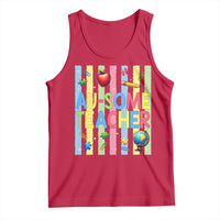 Special Ed Teacher Autism Acceptance Tank Top Au Some Teacher