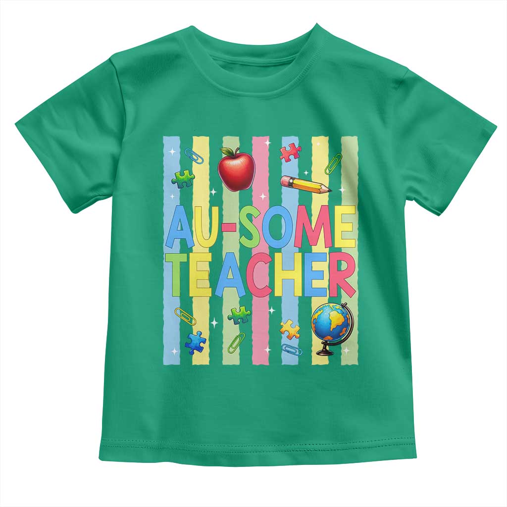 Special Ed Teacher Autism Acceptance Toddler T Shirt Au Some Teacher