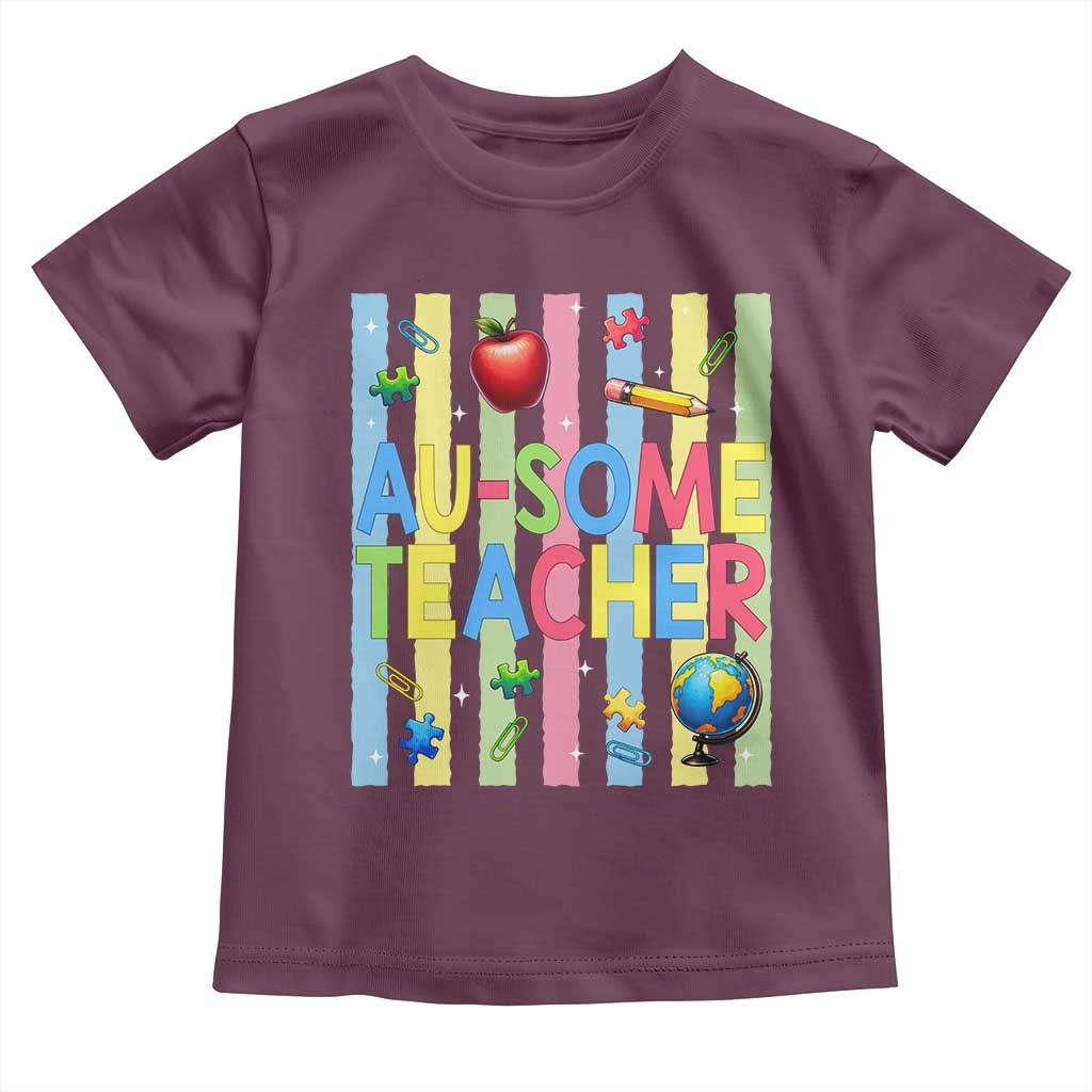 Special Ed Teacher Autism Acceptance Toddler T Shirt Au Some Teacher