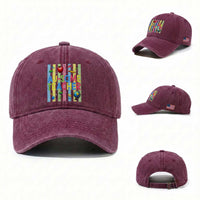 Special Ed Teacher Autism Acceptance Washed Cotton Baseball Cap Au Some Teacher