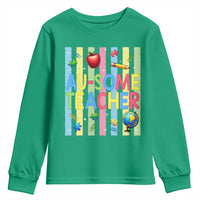 Special Ed Teacher Autism Acceptance Youth Sweatshirt Au Some Teacher
