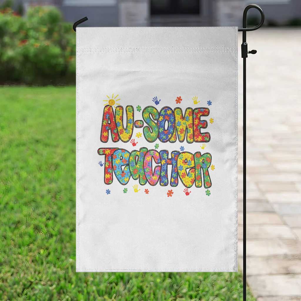 Autism Acceptance Special Education Teacher Garden Flag Au Some Teacher